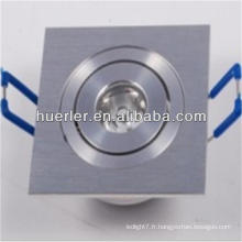 2014 hot sale 1w square recessed flat mount led lights downlight